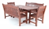 Stolová sestava MERANTI RODOS SET 8 Stolová sestava MERANTI RODOS SET 8