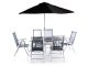 Stolová sestava se slunečníkem VeGAS 6-AL Stolová sestava se slunečníkem VeGAS 6-AL