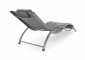 Skládací lehátko VIOLA De Luxe Black & Grey